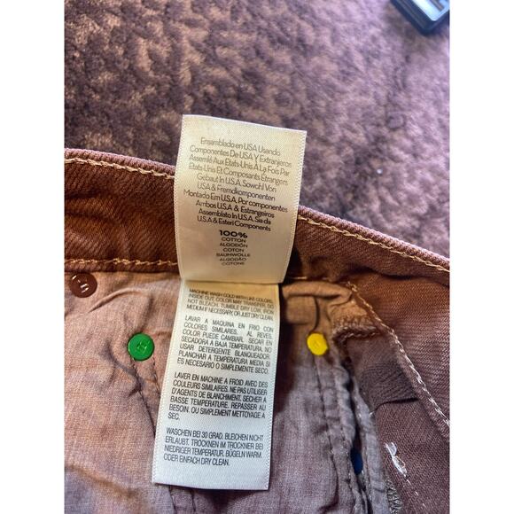 Snacks by Mother Women French Roast High Waisted Straight Leg Jeans Size 24 - Picture 6 of 8